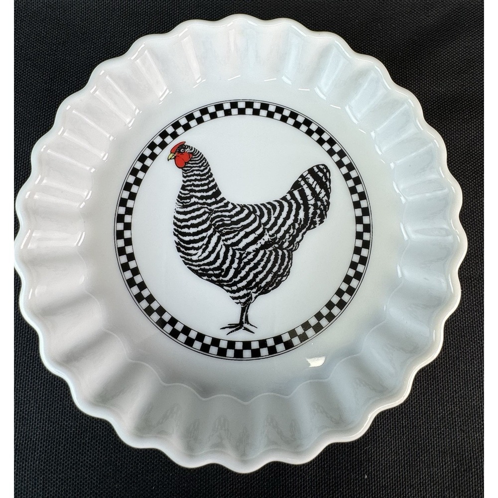 Department 56 French Hens Fluted Tart Quiche Pan 5" Oven To Table